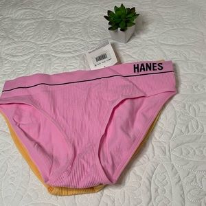 Hanes Pack of original seamless elastic bikini bottoms for women